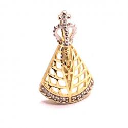 Pingente de N. Sra. Aparecida em ouro 18k - 2PIZ0062
